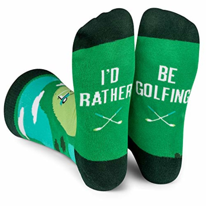 Lavley I&#039;d Rather Be Golfing Crew Socks