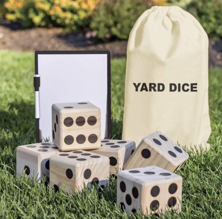 Beyond Outdoors Wooden Yard Dice Lawn Bowling Set