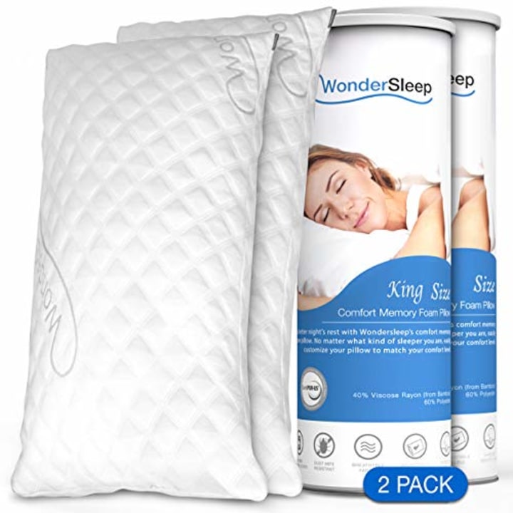 WonderSleep Premium Adjustable Loft Pillows
