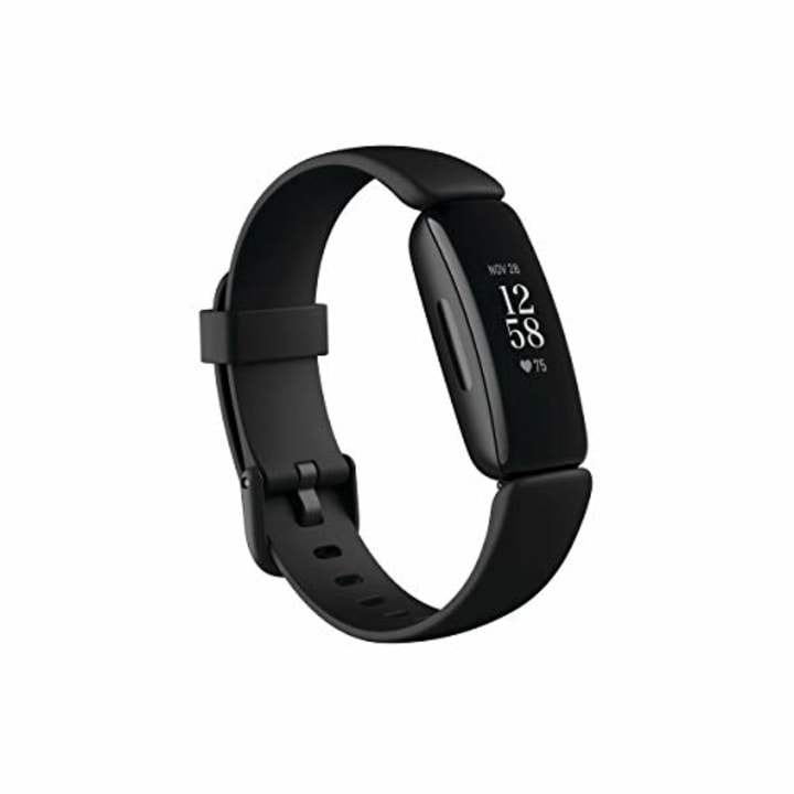Fitbit Inspire 2 Health &amp; Fitness Tracker with a Free 1-Year Fitbit Premium Trial, 24/7 Heart Rate, Black/Black, One Size (S &amp; L Bands Included)