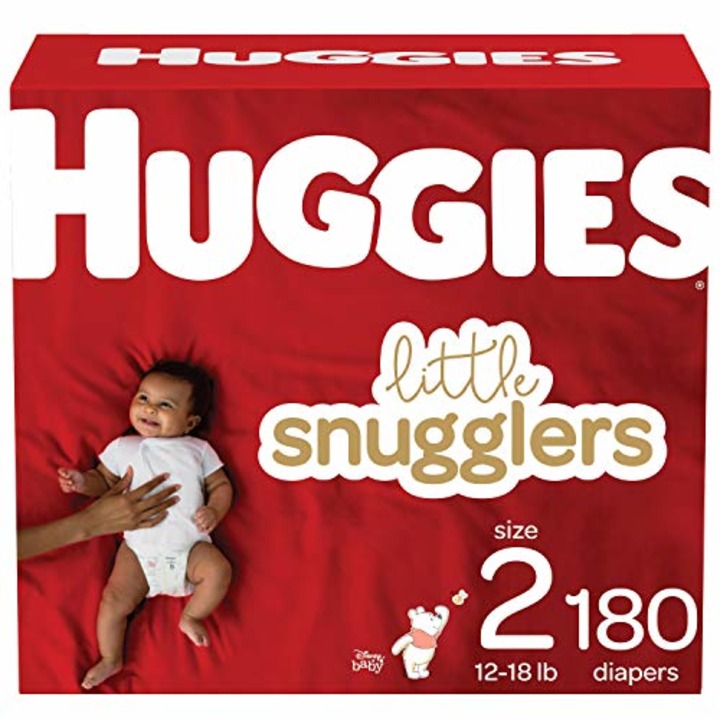 Baby Diapers Size 2, 180 Ct, Huggies Little Snugglers