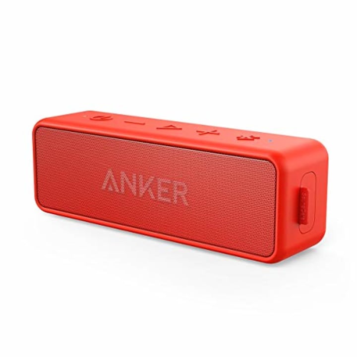 Anker Soundcore 2 Portable Bluetooth Speaker, Red