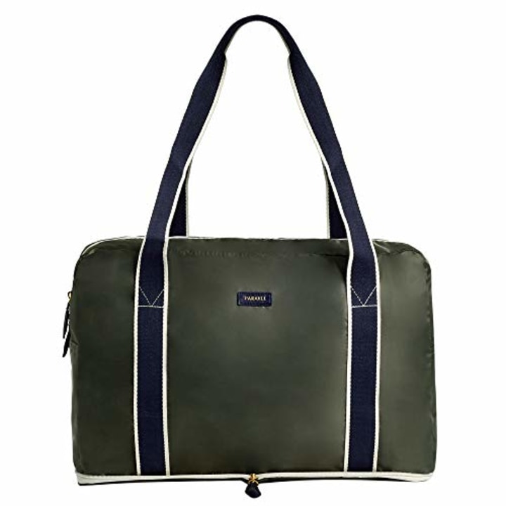 Paravel Foldable Travel Duffle Bag | Safari Green | Lightweight Carry On Bag