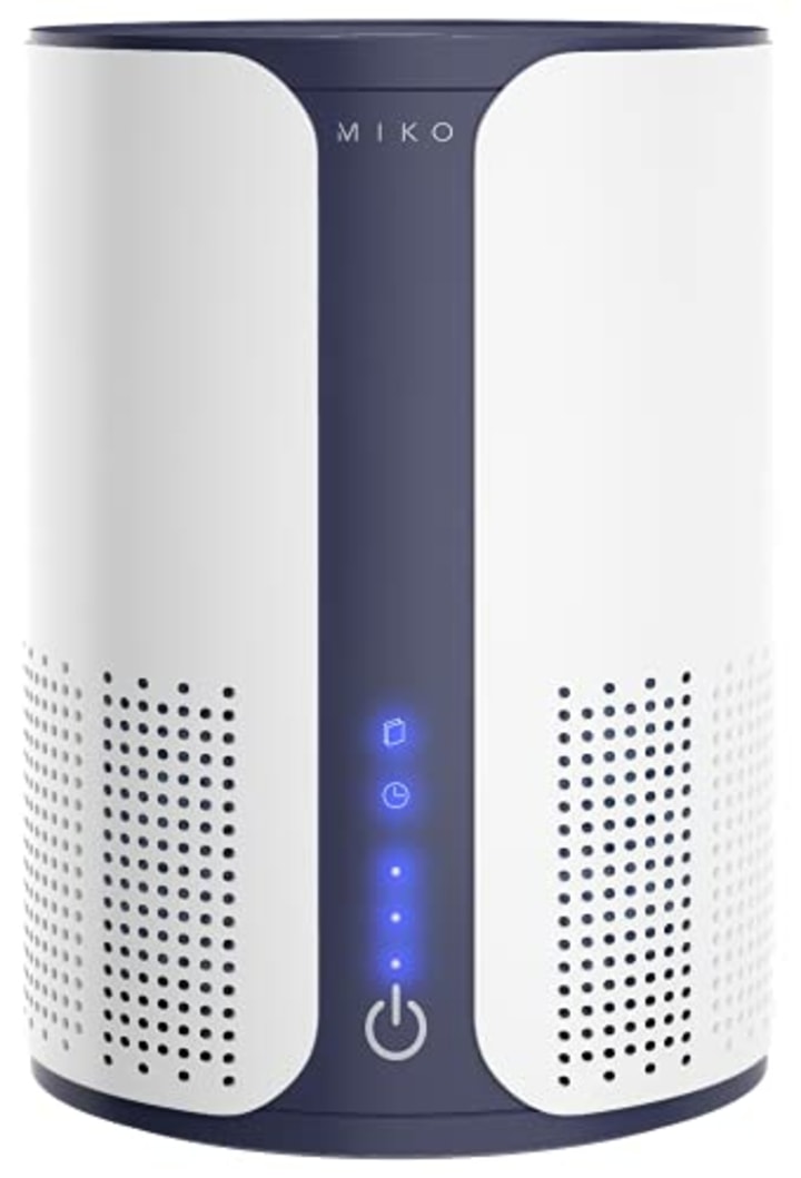 Miko Air Purifier For Home HEPA Filter Air Cleaner For Pets, Allergies, Smoke Odor Eliminator In Large Room, Bedroom, H13 HEPA Air Filter Removes 99.97% Smoke, Pollen, Dust Cleaner With Sleep Mode