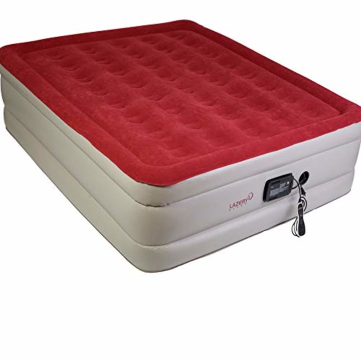 Lazery Sleep Air Mattress Airbed with Built-in Electric 7 Settings Remote LED Pump