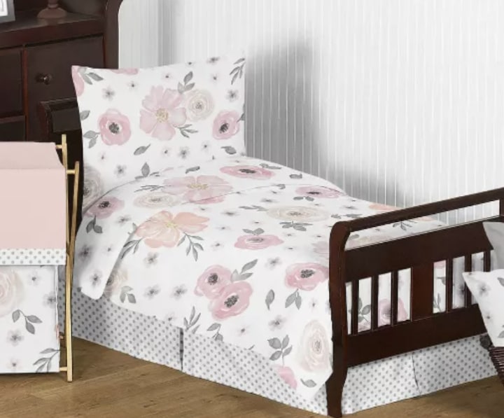 Sweet JoJo Designs Watercolor Collection Toddler Bedding