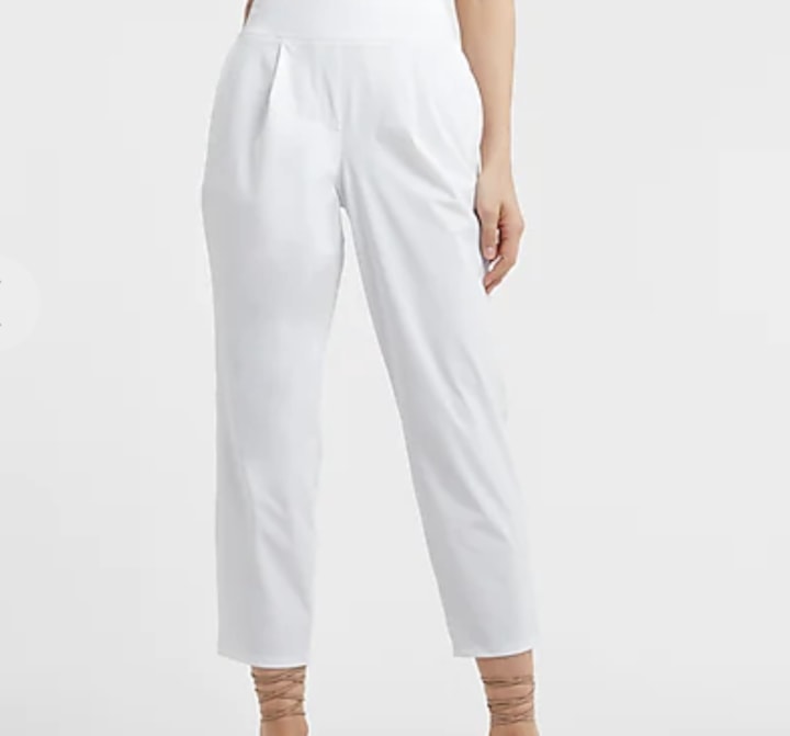 Express High-Waisted Pull-On Ankle Pant