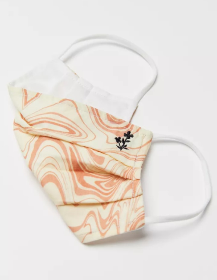 Urban Outfitters Marble Dye Reusable Face Mask