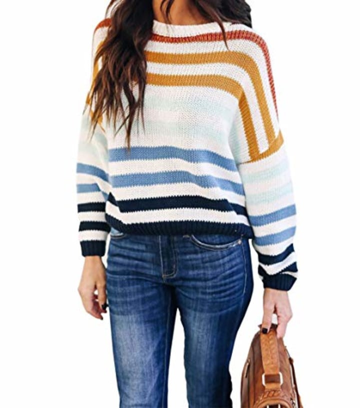 Kirundo Stripe Colorblock Sweater
