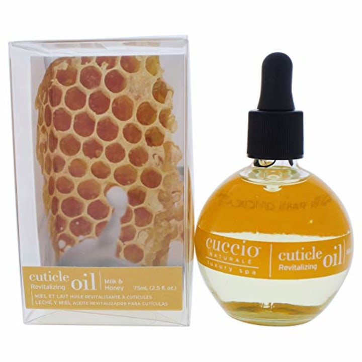 Cuccio Naturale Milk and Honey Cuticle Revitalizing Oil - Moisturizes and Strengthens Nails and Cuticles - Soothing and Nourishing - Paraben and Cruelty Free with Natural Ingredients - 2.5 oz