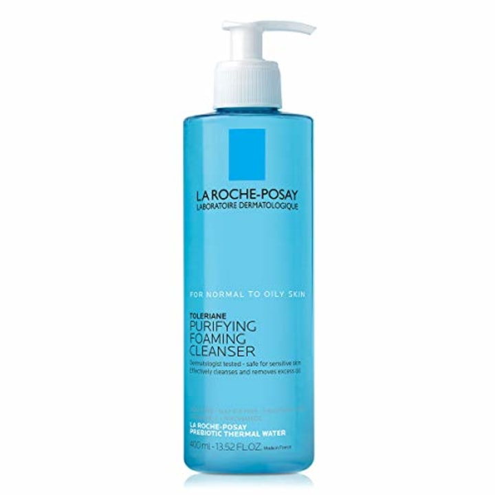 La Roche-Posay Toleriane Face Wash Cleanser, Purifying Foaming Cleanser for Normal Oily &amp; Sensitive Skin