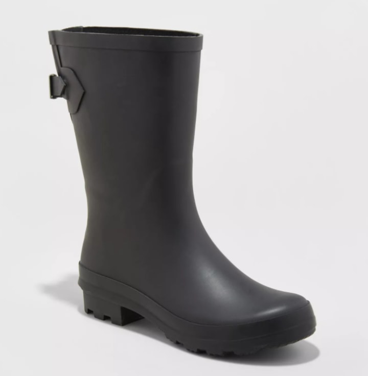 A New Day Vicki Mid-Calf Rubber Rain Boots
