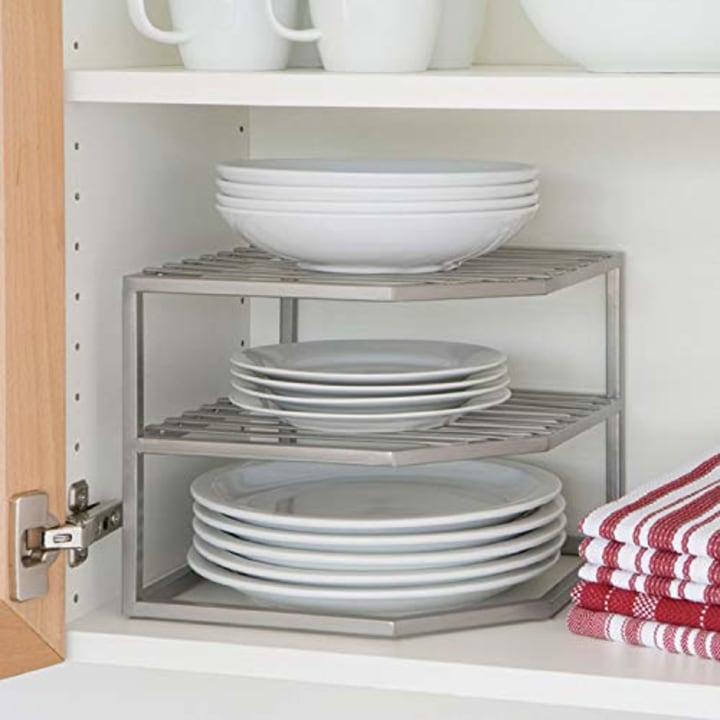 Seville Classics 2-Tier Corner Shelf