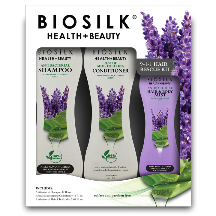 Biosilk Health + Beauty 9-1-1 Hair Rescue Kit