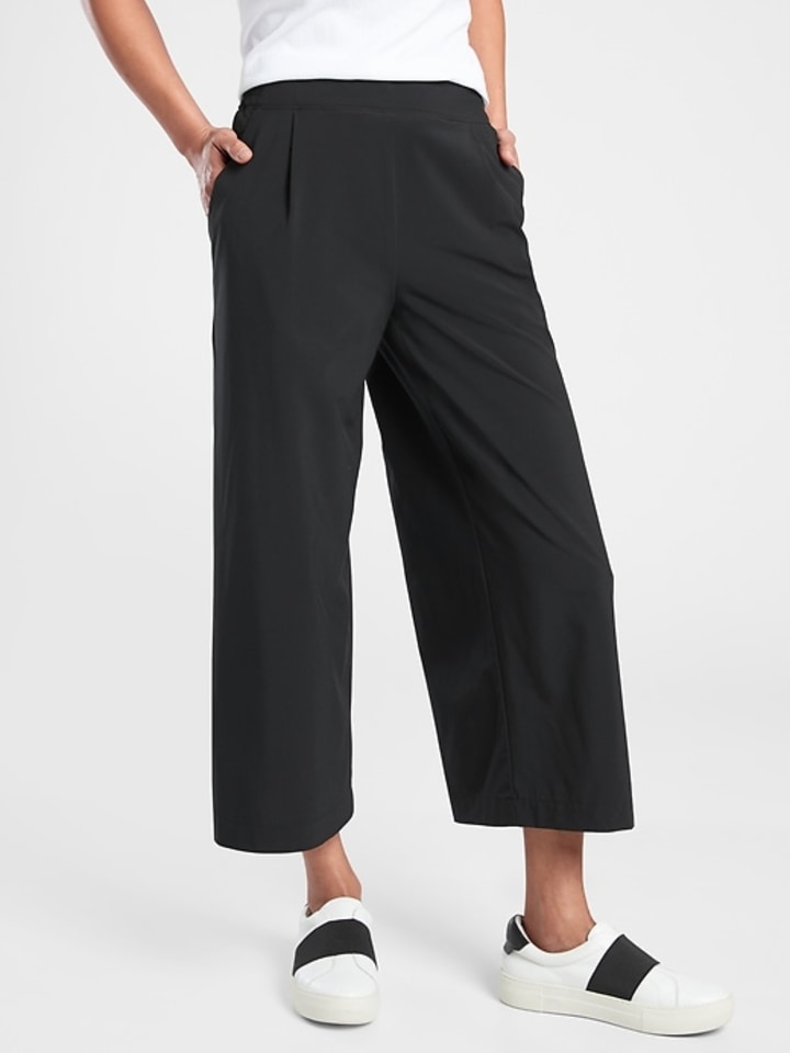Short Wide Leg Pants With Boots With