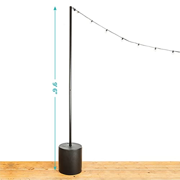 IYN String Light Pole Stand with Tank Base