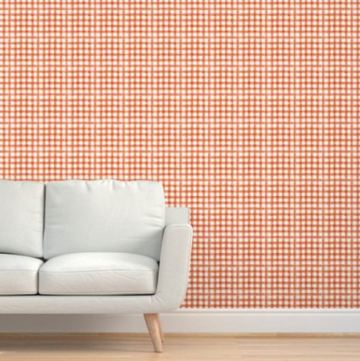 Spoonflower Pumpkin Spice Wallpaper