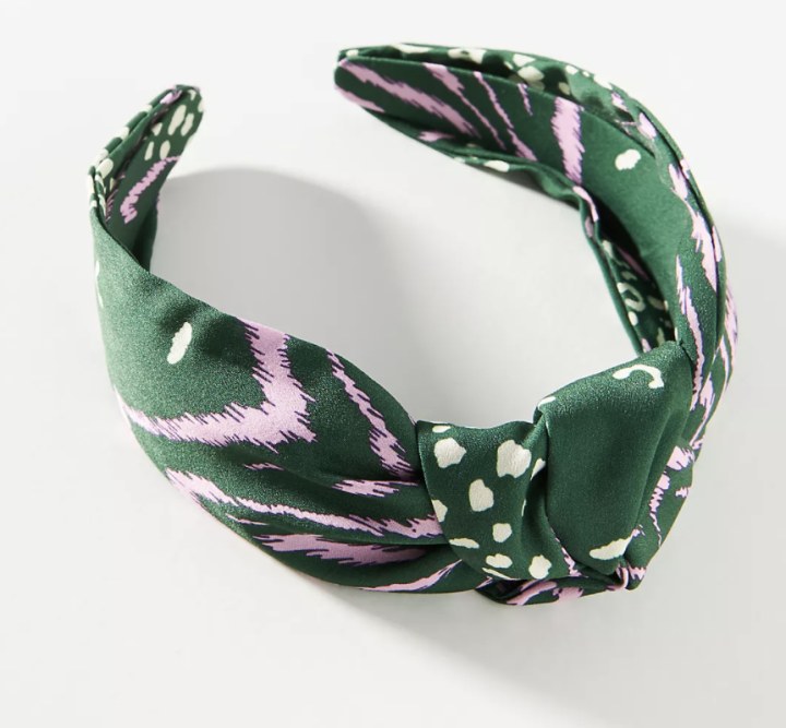 Anthropologie Animal-Printed Knotted Headband
