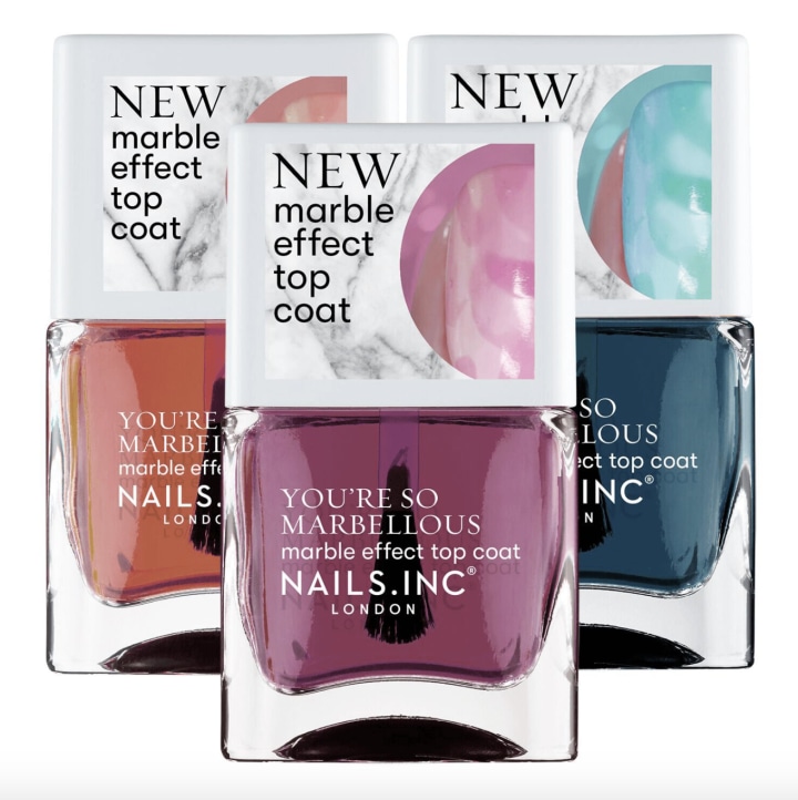 Nails Inc You’re So Marbellous Marble Effect Top Coats