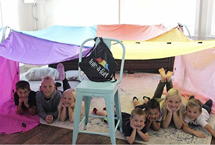 Blanket Fort Kit for Kids, The Original TOTEoAoFORT, Kids Fort, Portable Blanket Fort