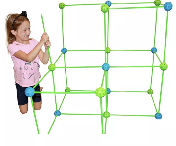 Funphix Glow in the Dark Fort Building Construction Toy Play Kit