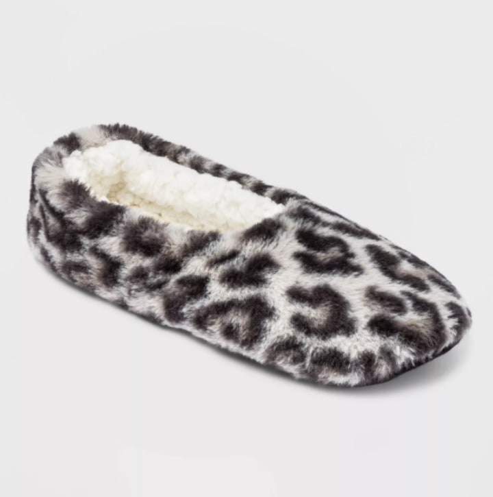 Faux Fur Cozy Pull-On Slipper Socks