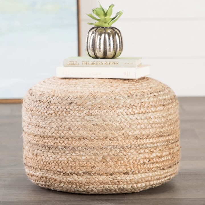 Sand & Stable Teele 18-Inch Round Pouf Ottoman