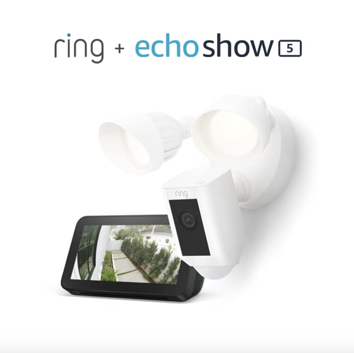 Ring Floodlight Cam bundle with Echo Show 5