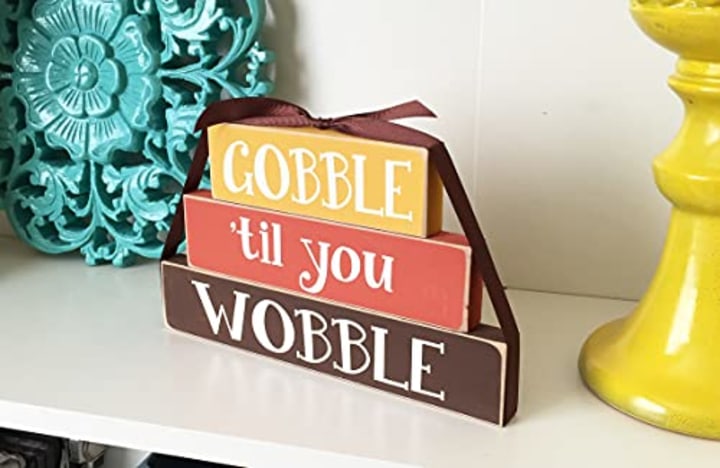 Crafts With a Side of You Wooden Thanksgiving Sign