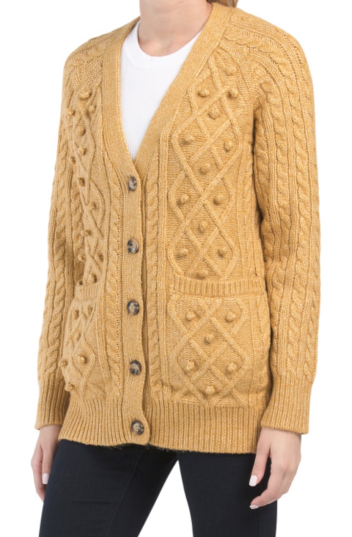 Cupcakes & Cashmere Long Cable Cardigan