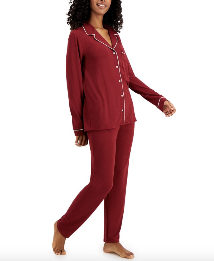 Alfani Ultra-Soft Printed Pajama Set