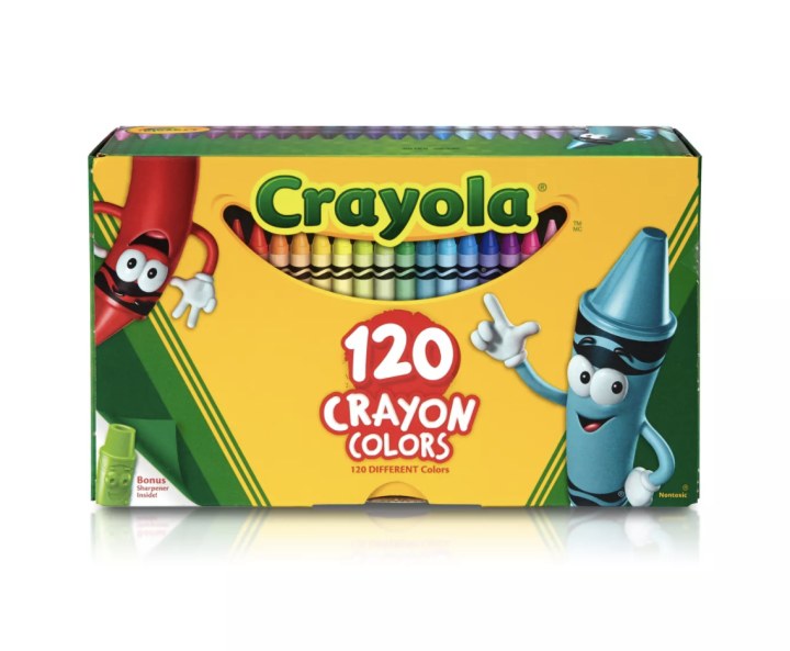 Crayola 120-Count Crayon Set with Crayon Sharpener