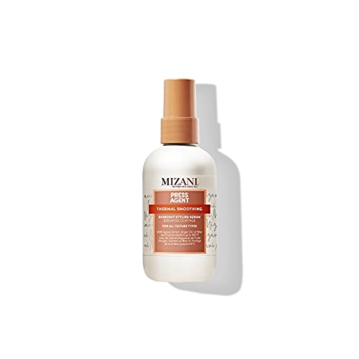 MIZANI Press Agent Thermal Smoothing Raincoat Styling Serum, Pink Grapefruit, juicy Mandarin with a floral medley of Jasmine, Rose &amp; Freesia, ending on notes of Musk &amp; Wood., 3.38 fl. oz.