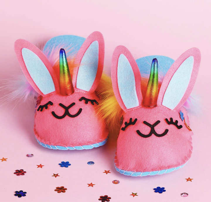 Klutz Sew-Your-Own Unicorn Bunny Slippers