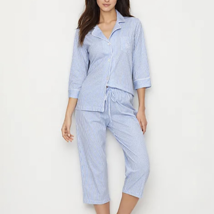 Lauren Ralph Lauren Further Lane Capri Knit Pajama Set