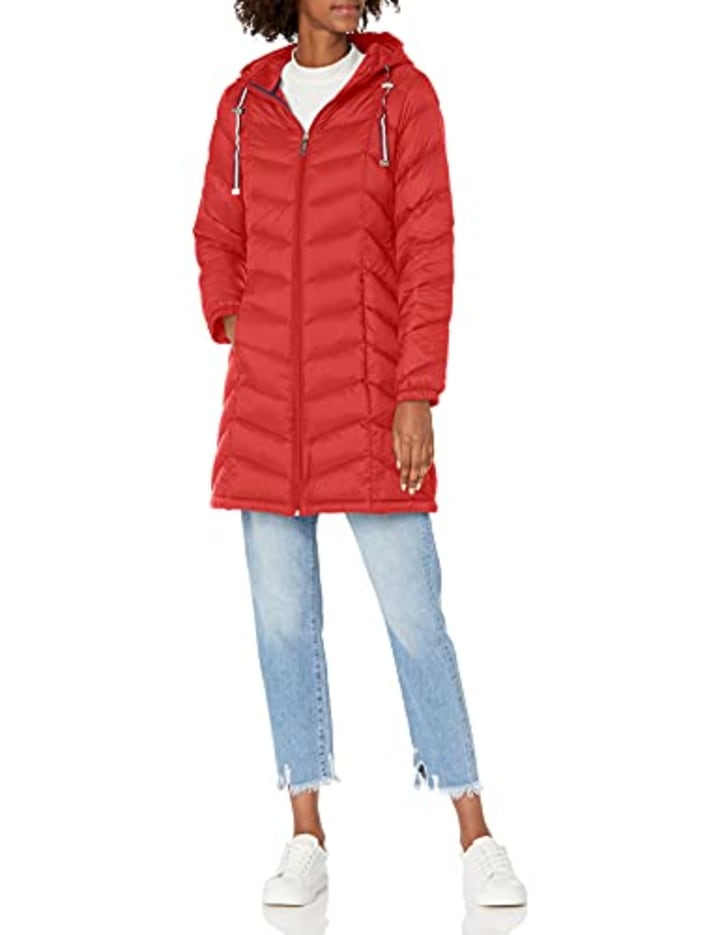 Tommy Hilfiger Chevron Quilted Packable Down Jacket