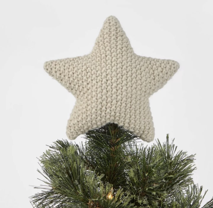 Wondershop Knit Star Tree Topper