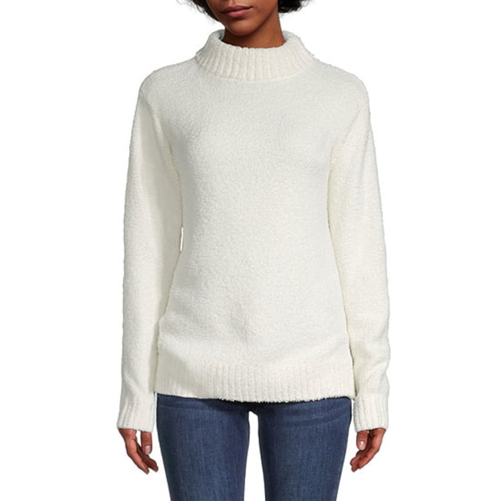 St. John&#039;s Bay Mock Neck Pullover Sweater