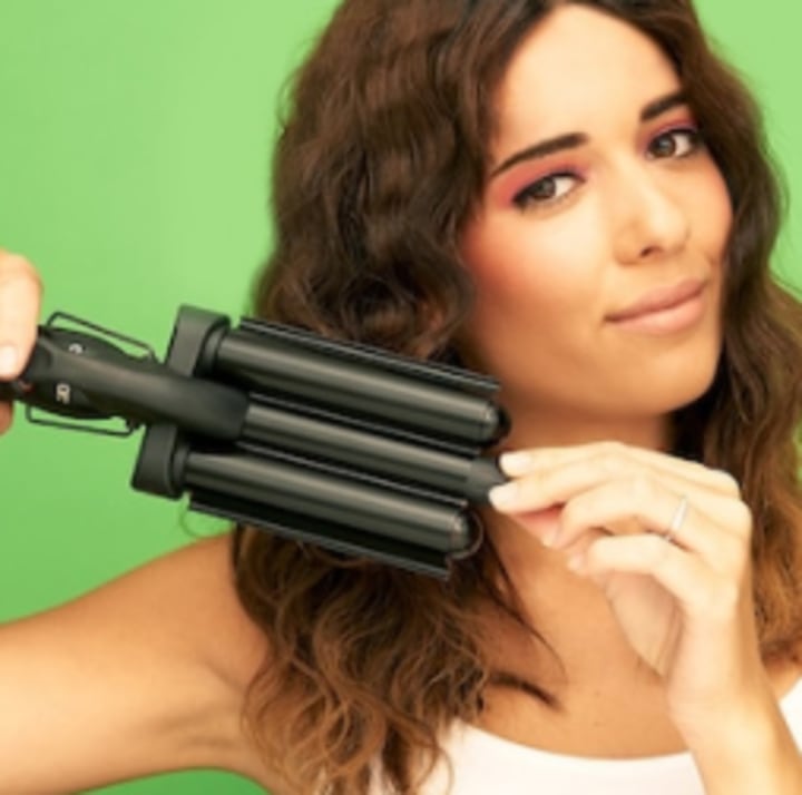 Deep wave top hair iron