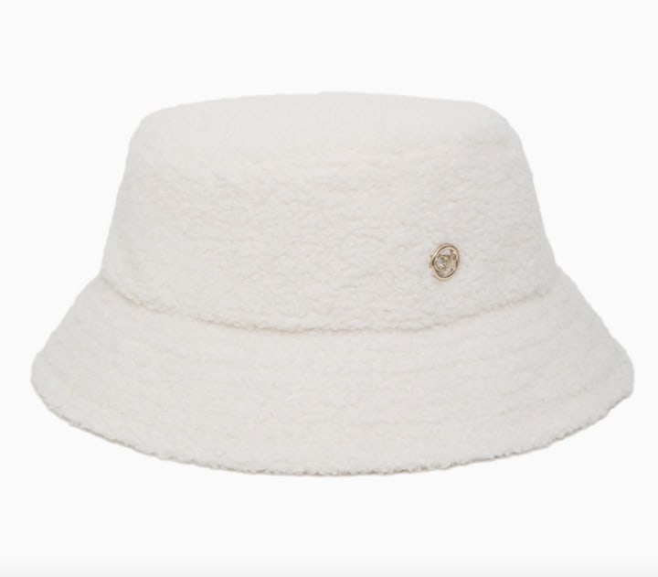 Calvin Klein Sherpa Knit Bucket Hat