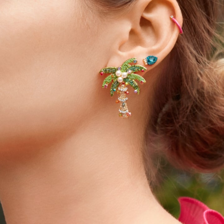 Baublebar palm online tree earrings