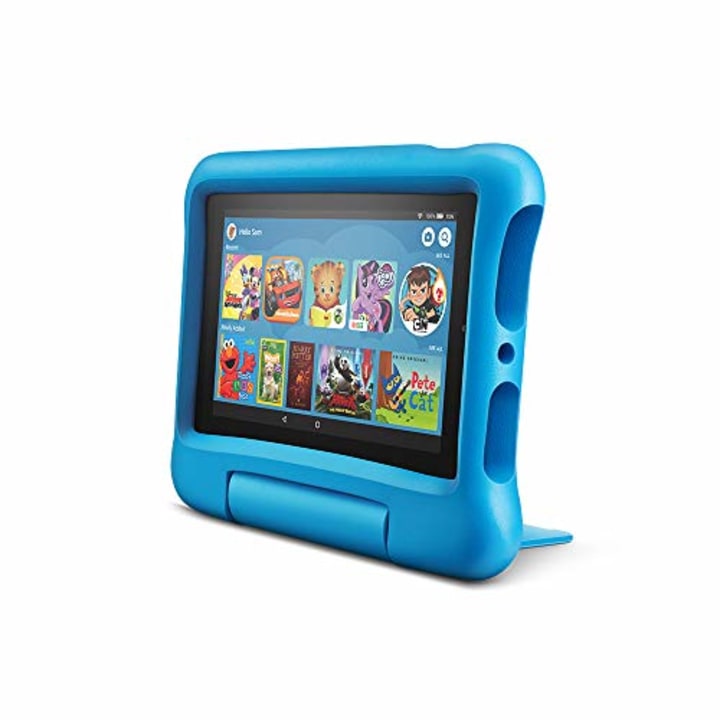 Fire 7 Kids tablet, 7&quot; Display, ages 3-7, 16 GB, Blue Kid-Proof Case