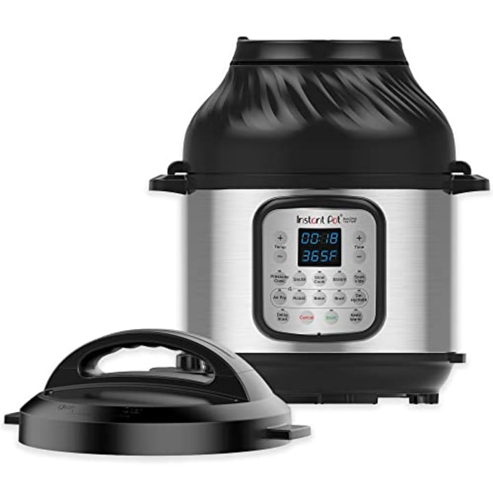 Instant Pot Duo Crisp 11-in-1 Electric Pressure Cooker with Air Fryer Lid, 8 Quart Stainless Steel/Black, Air Fry, Roast, Bake, Dehydrate, Slow Cook, Rice Cooker, Steamer, Saut?