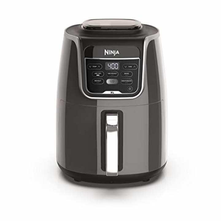 Ninja AF150AMZ Air Fryer XL, 5.5 Qt. Capacity that can Air Fry, Air Roast, Bake, Reheat &amp; Dehydrate, with Dishwasher Safe, Nonstick Basket &amp; Crisper Plate and a Chef-Inspired Recipe Guide, Grey