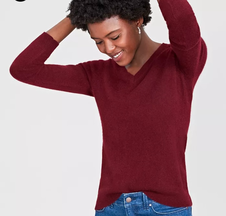 Charter Club V-Neck Cashmere Sweater, In Regular and Petites