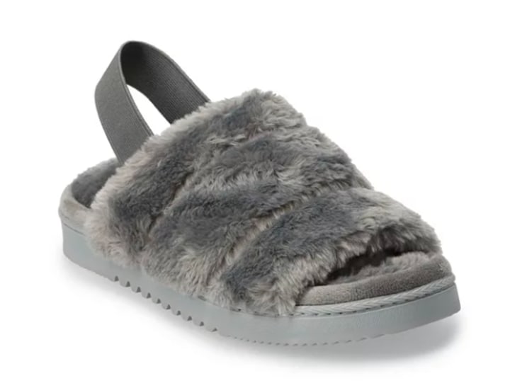 Women's Sonoma Goods For Life® Faux Fur Slide Slipper with Backstrap