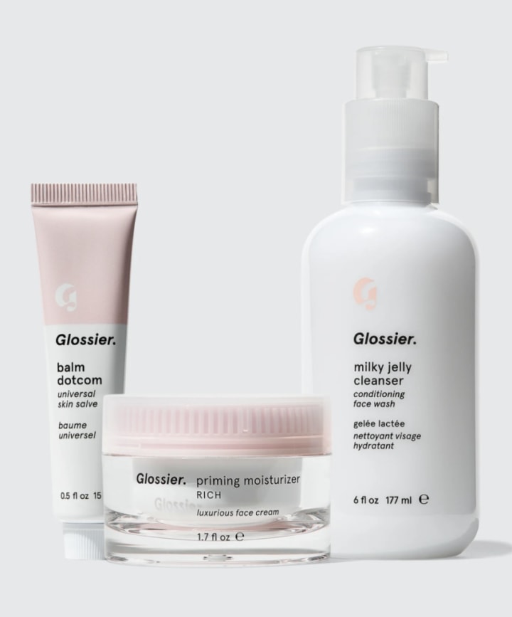 Glossier The 3-Step Skincare Routine: Dry Skin