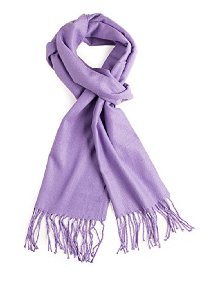 Plum Feathers Super Soft Luxurious Cashmere Winter Scarf