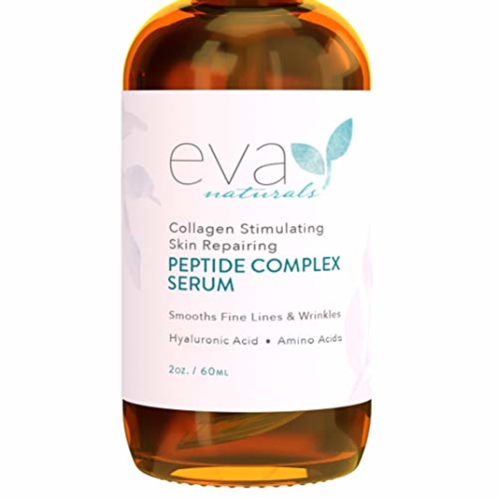 Collagen Peptide Complex Serum by Eva Naturals (2 oz) - Best Anti-Aging Face Serum Reduces Wrinkles - Heals and Repairs Skin while Improving Tone and Texture