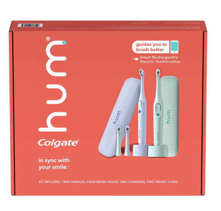 Hum by Colgate Electric Toothbrush with Travel Case 2-pack